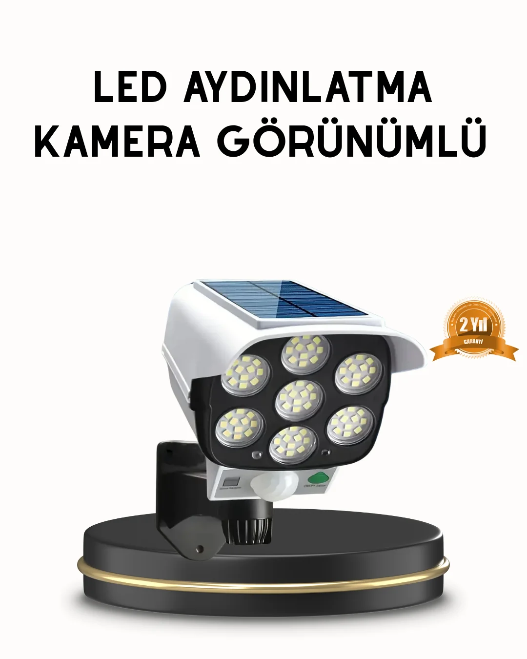 Güneş Paneliyle Şarj Olan Hareket Sensörlü Dış Mekan Güvenlik Lambası Ayarlanabilir Fiyatı, Yorumları ve Özellikleri