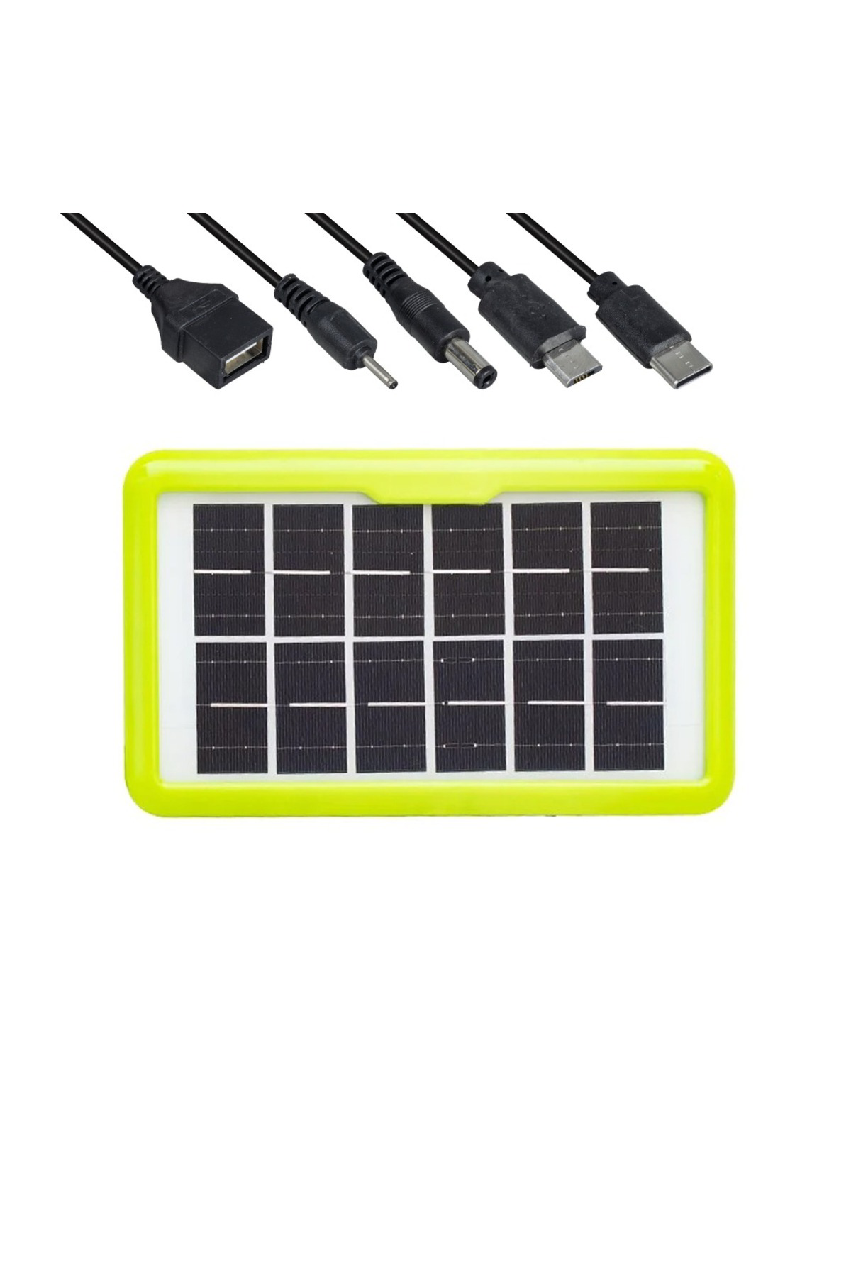 Güneş Panelli Cihaz Şarj Ünitesi – 6V 3.5W 0.58A Mini Solar Pane 