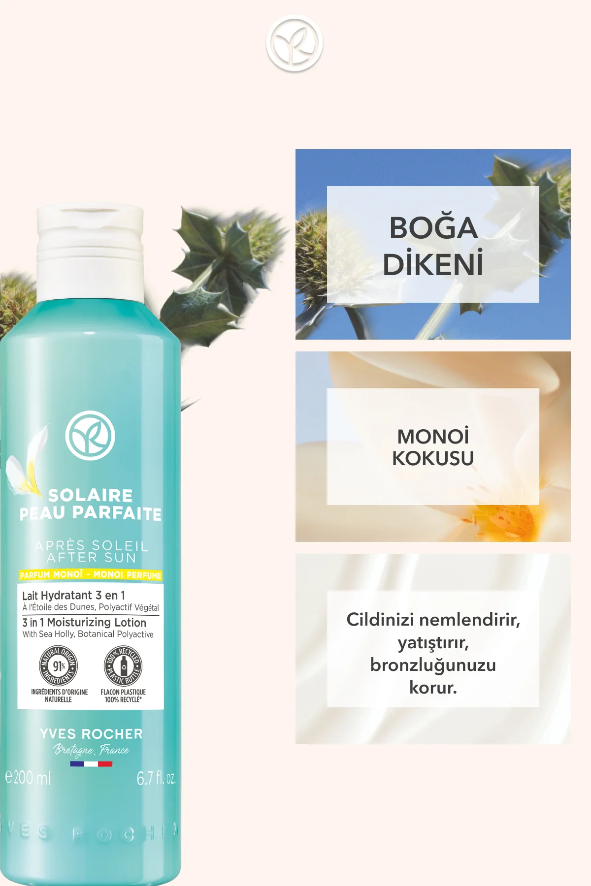 Güneş Sonrası Vücut Losyonu - 3ü 1 Arada / Solaire Peau Parfaite-