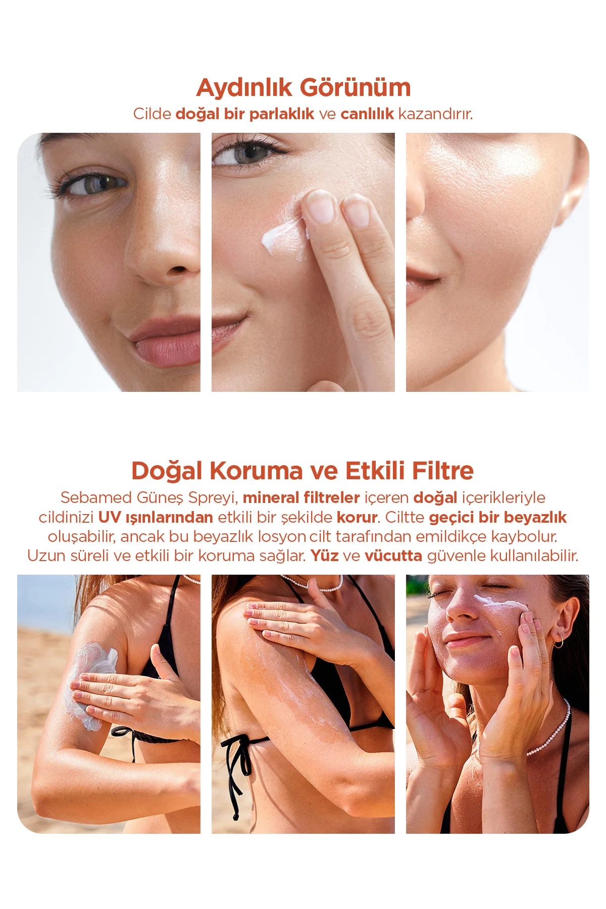 Güneş Spreyi SPF 30 150 ml UVA UVB Filtreli E Vitamini Üçlü Yüksek Koruma Çok Yönlü Yüz ve Vücut Güneş Spreyi SPF 30 150 ml UVA UVB Filtreli E Vitamini Üçlü Yüksek Koruma Çok Yönlü Yüz ve Vücut - Görsel 6