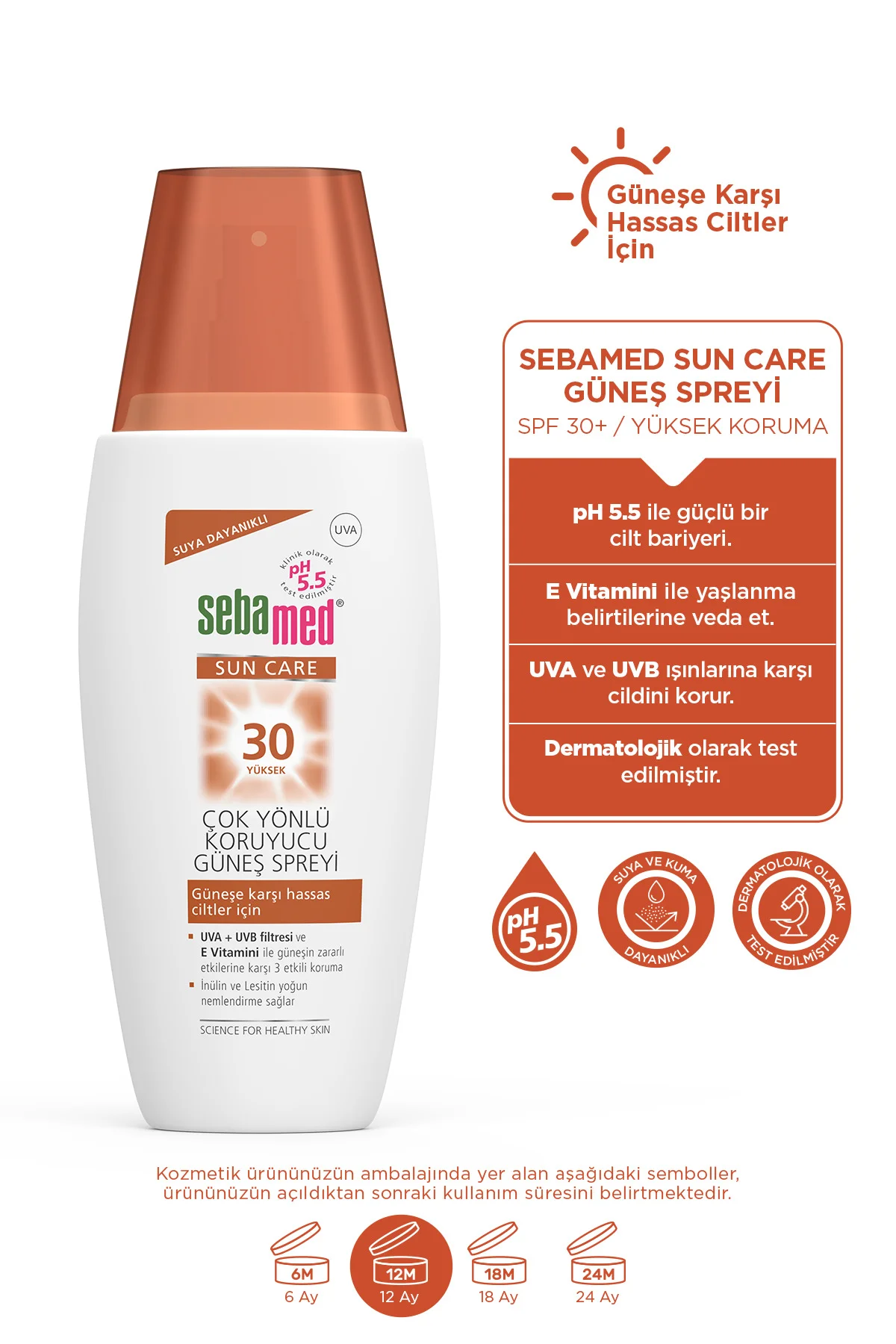 Güneş Spreyi SPF 30 150 ml UVA UVB Filtreli E Vitamini Üçlü Yüksek Koruma Çok Yönlü Yüz ve Vücut Güneş Spreyi SPF 30 150 ml UVA UVB Filtreli E Vitamini Üçlü Yüksek Koruma Çok Yönlü Yüz ve Vücut - Görsel 3