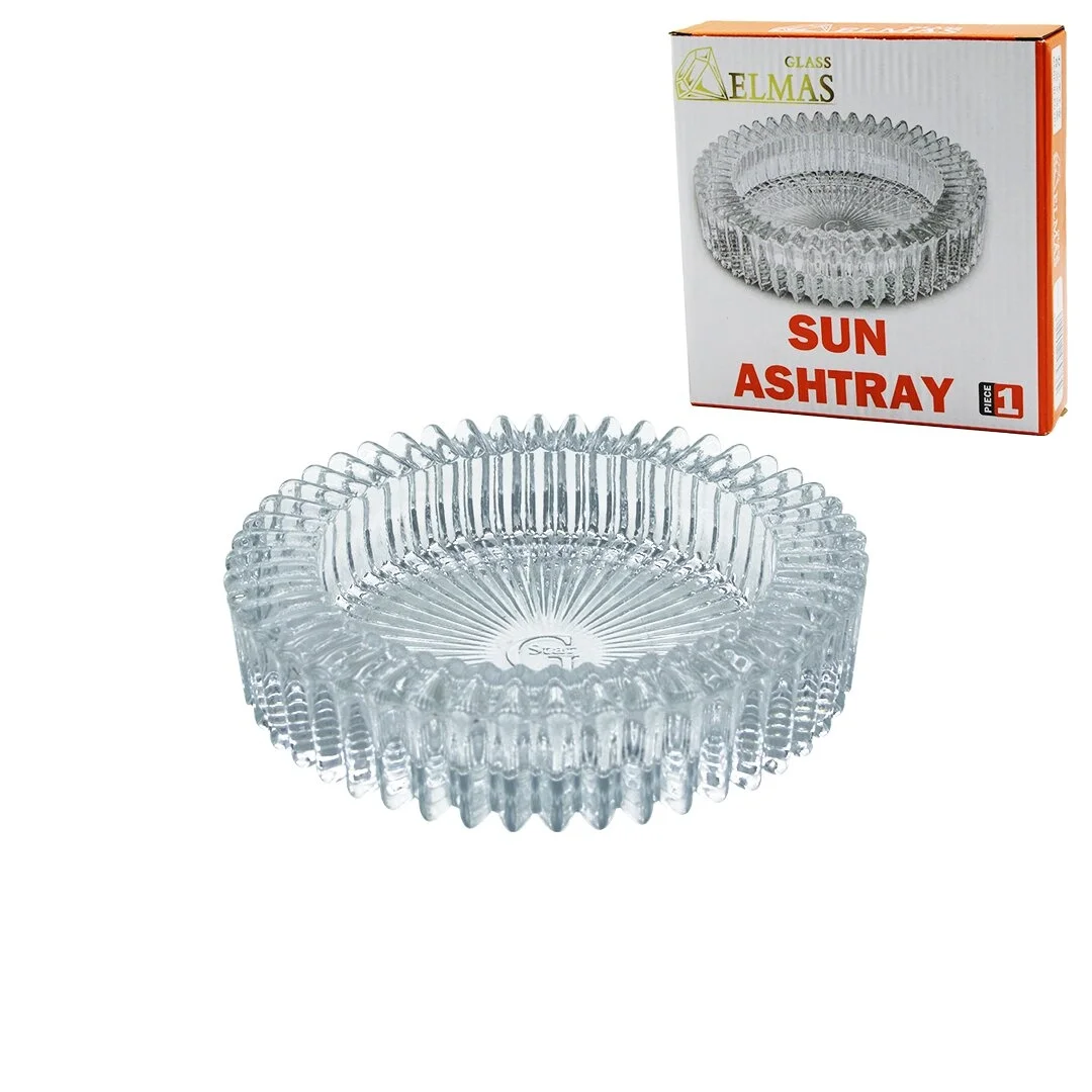 Güneş Yuvarlak Cam Küllük Çap: 14.5cm - Y: 3.2cm Bx40 Fiyatı, Yorumları ve Özellikleri