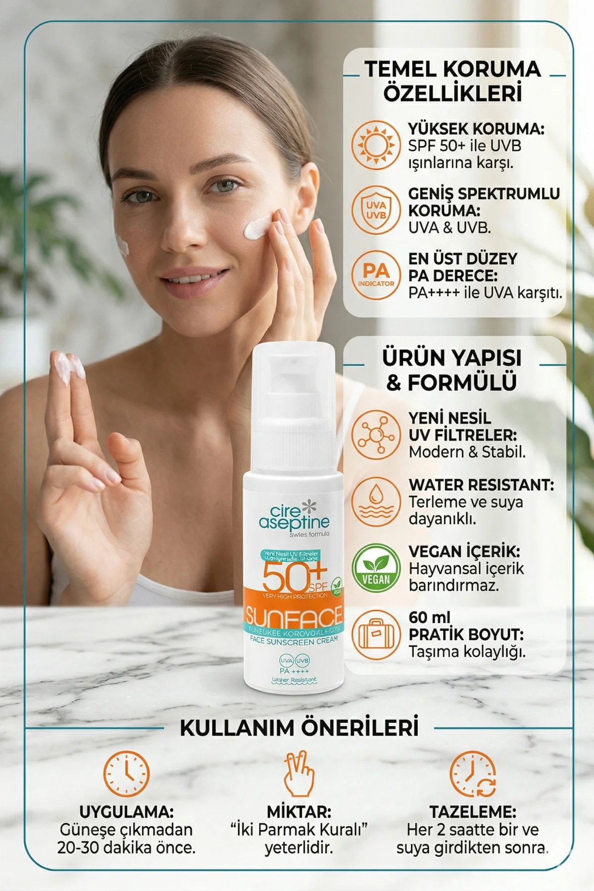 Günes Yüz Losyon Spf50 60ml