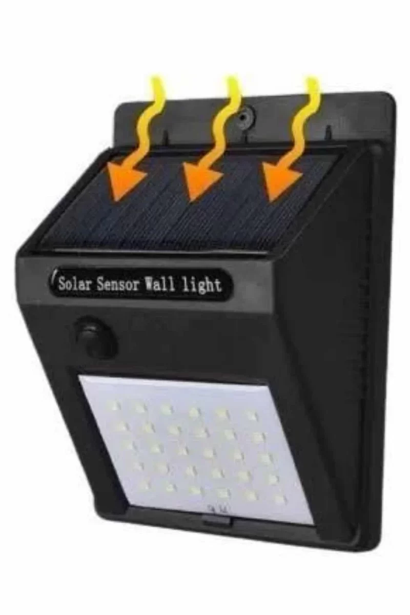 Güneşli 180 LED PIR Sensörlü Sokak Işığı - Yeni Nesil Bahçe Aydınlatması