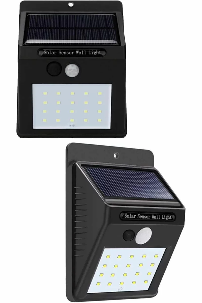 Güneşli 180 LED PIR Sensörlü Sokak Işığı - Yeni Nesil Bahçe Aydınlatması