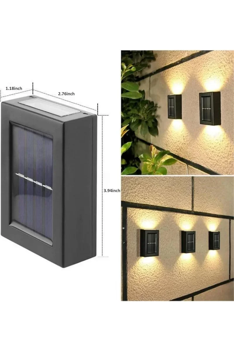 Güneşli Duvar Lambası - Otomatik Açılıp Kapanan Solar Güneş Enerjili Bahçe Aydınlatması