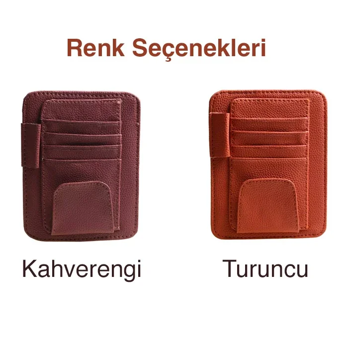 Güneşlik Organizeri - Suni Deri Oto Düzenleyici 16×12,5 cm