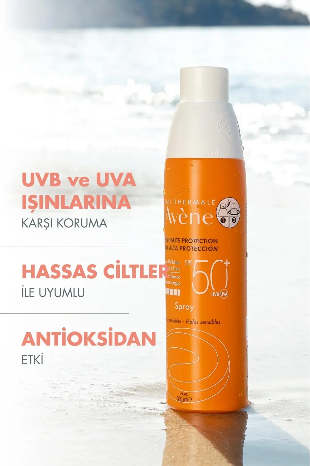 Güneşten Koruyucu Vücut Spreyi SPF 50+ 200 ml