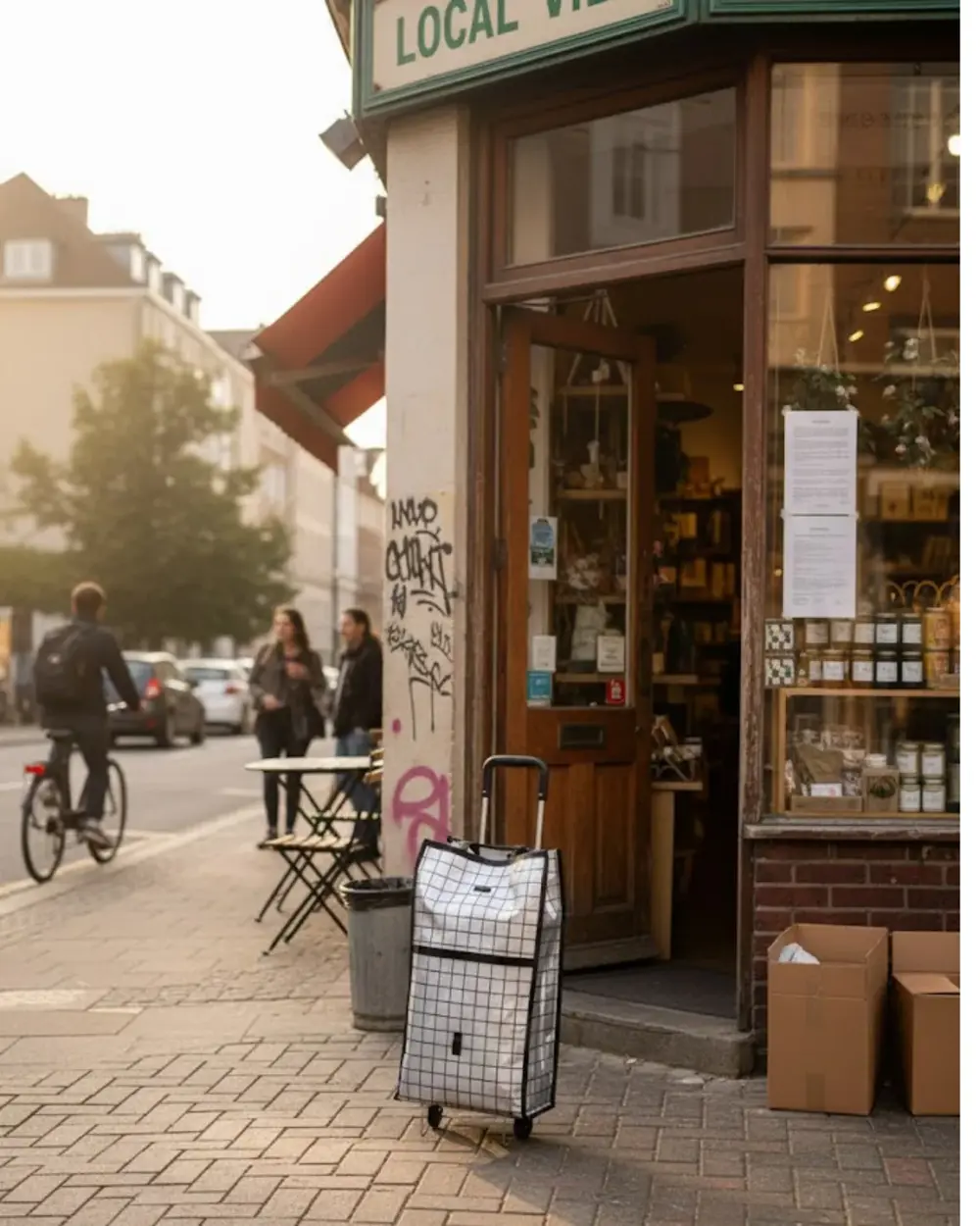 Günlük Alışverişler İçin Konforlu Tekerlekli Pazar Arabası