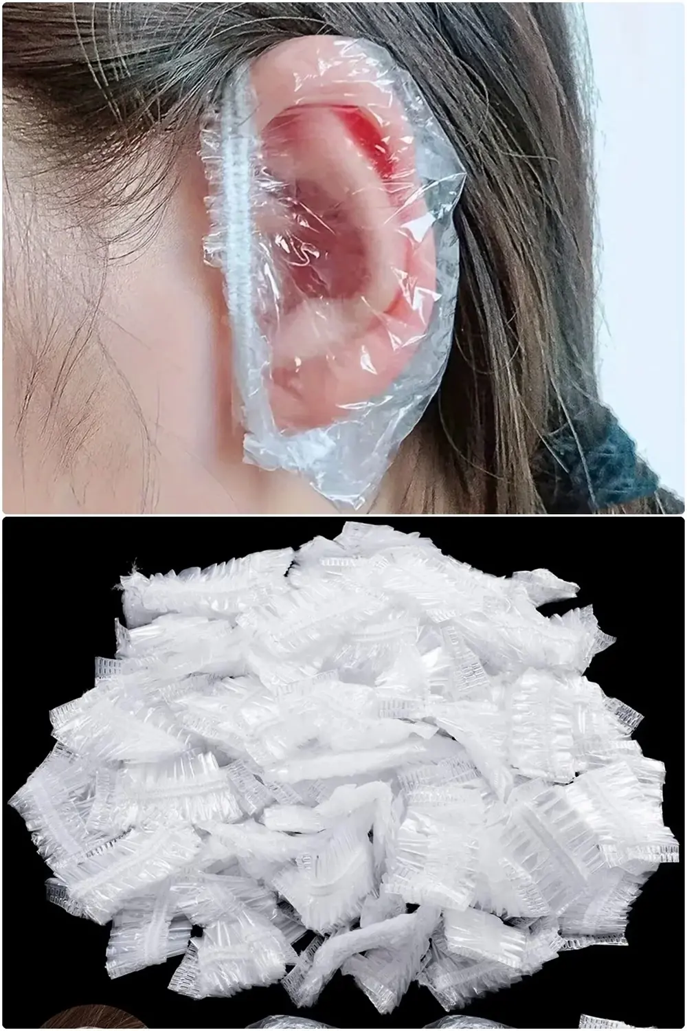 Günlük Duş Banyo İçin 100 Adet Su Geçirmez Kulak Koruyucu Hafif,