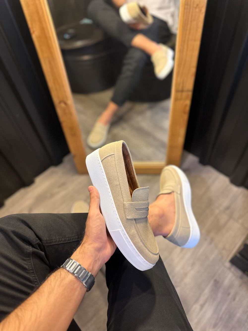 Günlük Klasik Ayakkabı 400 Vizon Süet