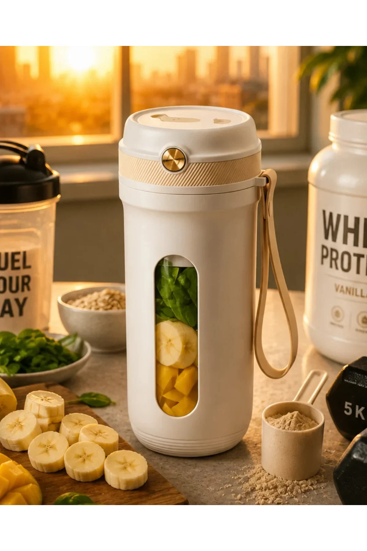 Günlük Kullanıma Uygun Şarjlı Mini Blender Buz Kırabilen Taşınabilir Mikser
