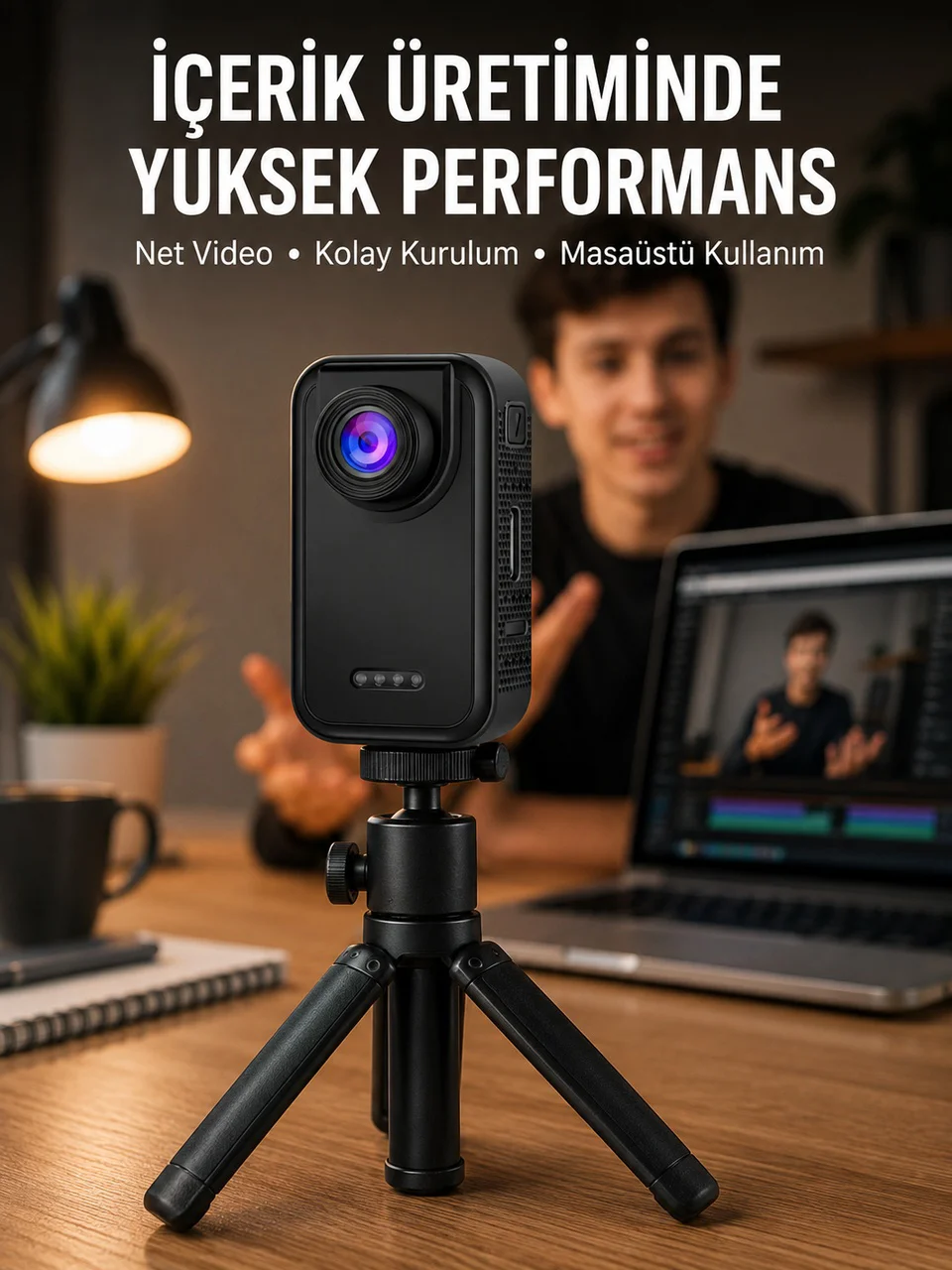 Günlük Kullanıma Uygun Mini Video Kamera Vlog Çekimleri İçin Yeni Nesil - Lisinya