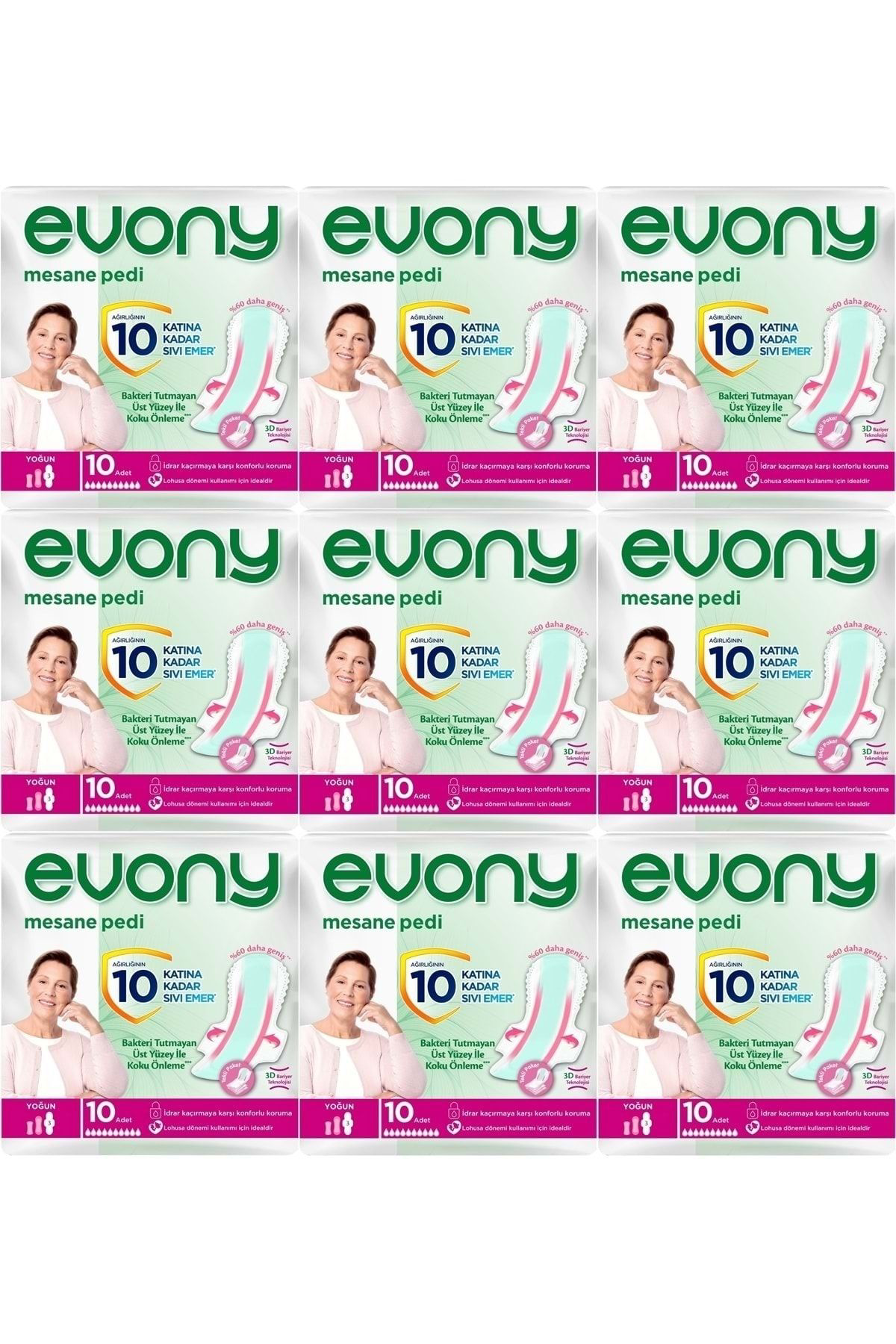 Evony Günlük Mesane Pedi Yoğun 90 Adet (9Pk*10)