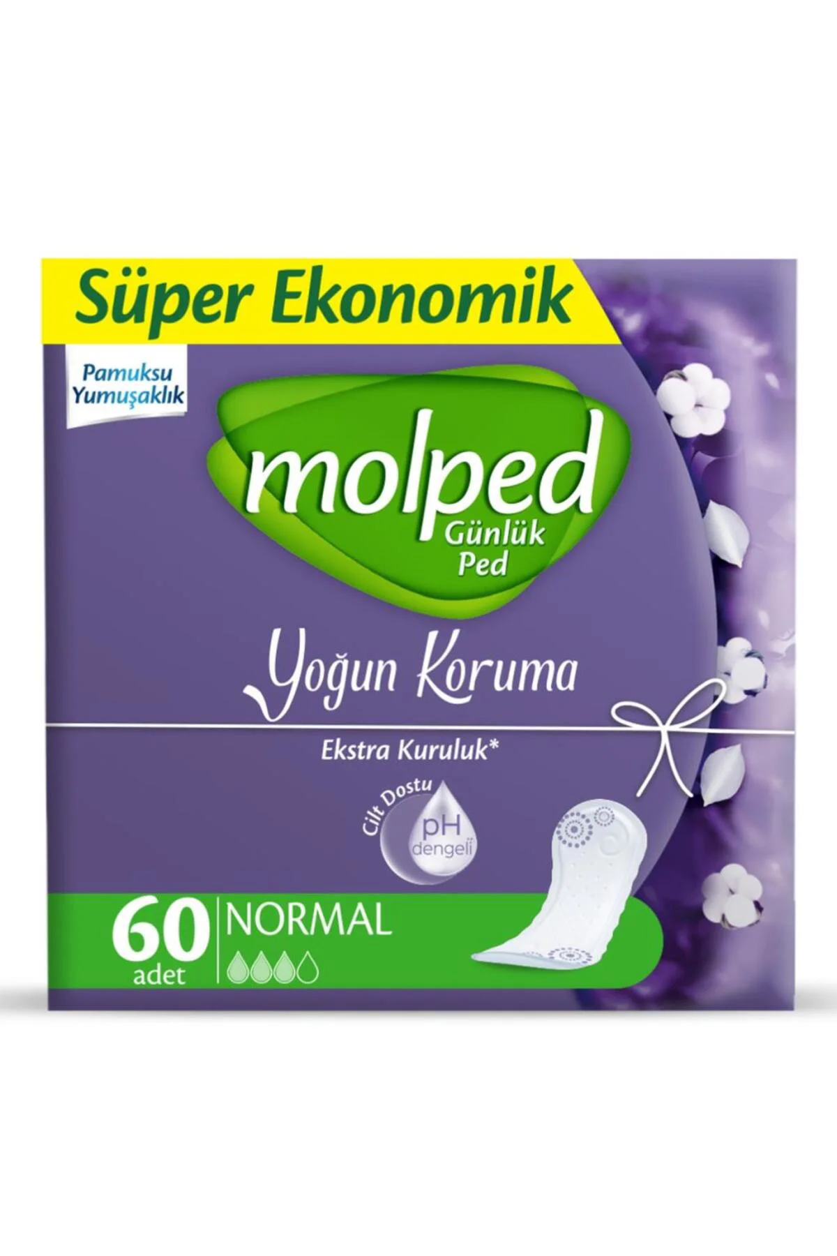 Günlük Ped Yoğun Koruma Süper Eko 60 Adet