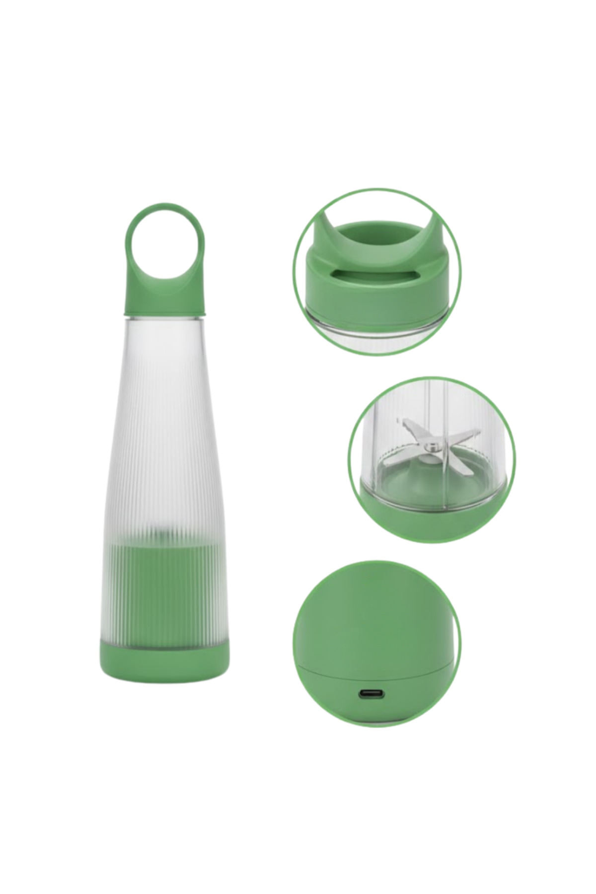 Günlük Smoothie ve Shake İçin USB Şarjlı Taşınabilir Blender - Li