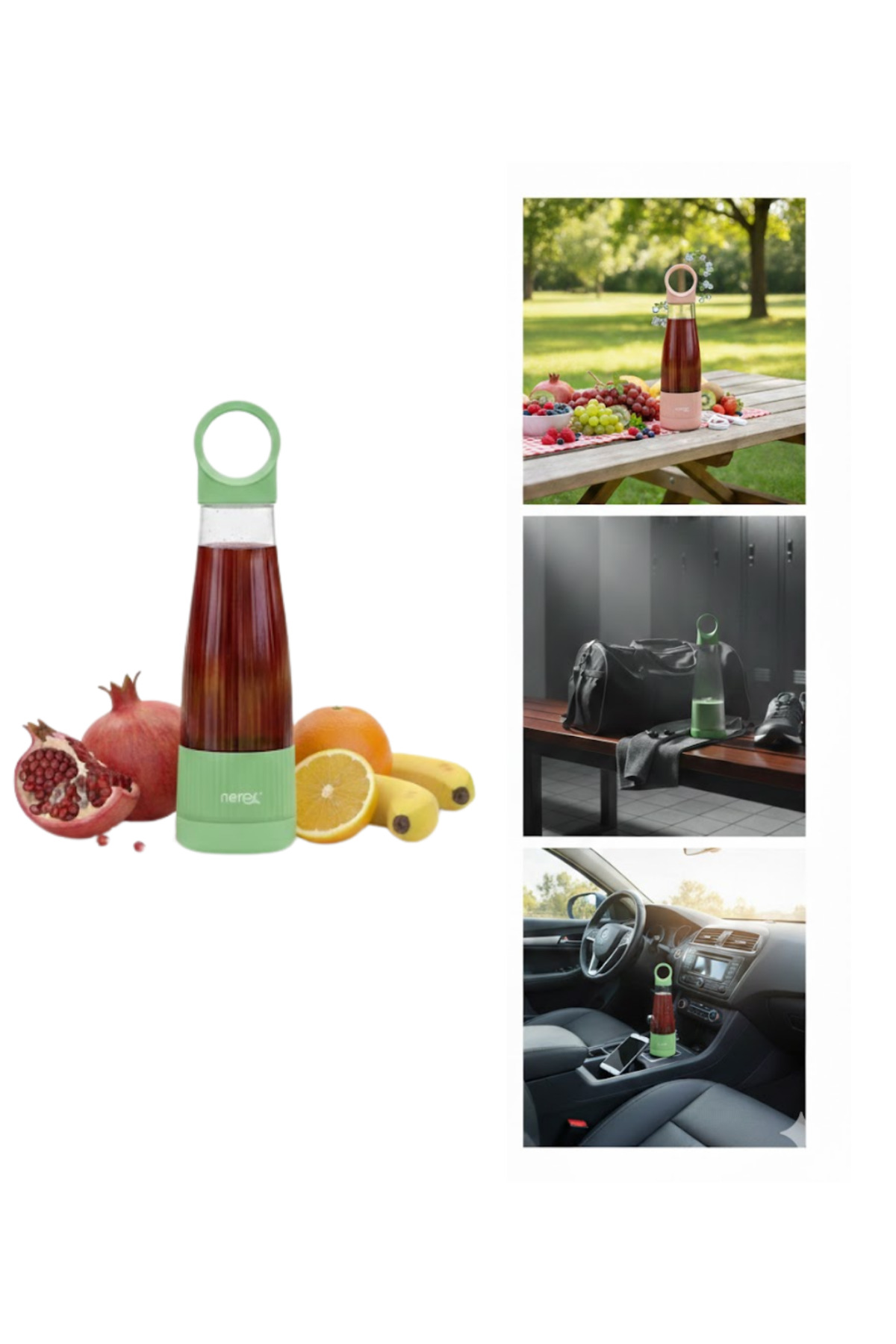 Günlük Smoothie ve Shake İçin USB Şarjlı Taşınabilir Blender - Li