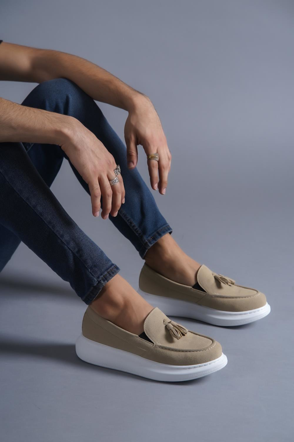 Günlük Spor Klasik Ayakkabı 818 Vizon Süet