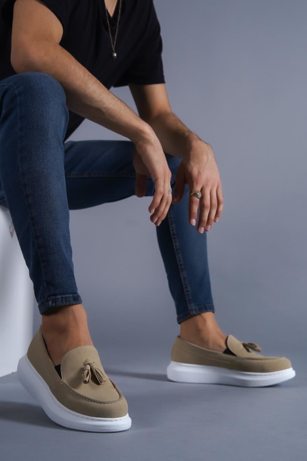 Günlük Spor Klasik Ayakkabı 818 Vizon Süet