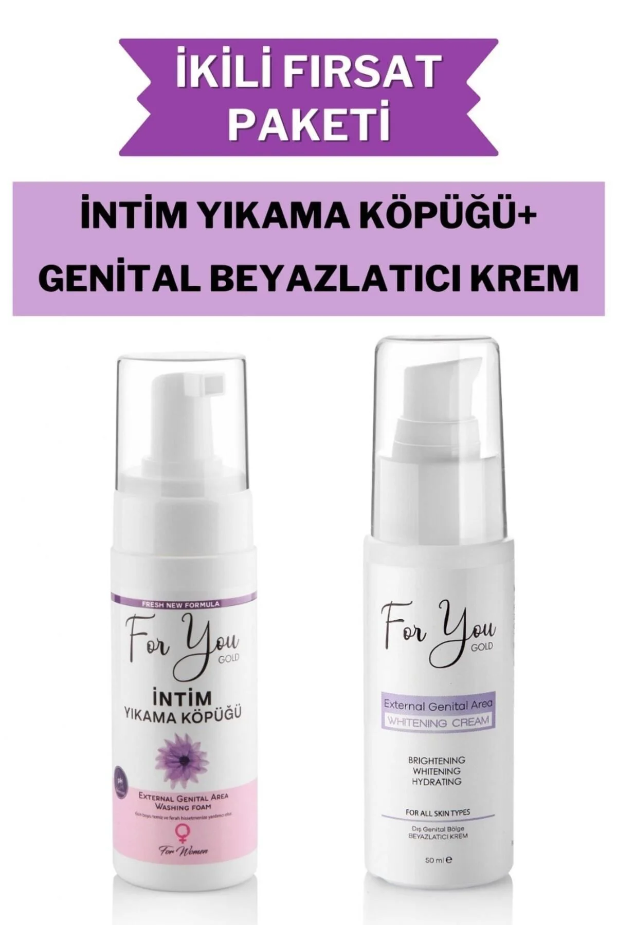Günlük Yıkama Genital Bölge Temizleyici Köpük & Genital Beyazlatı