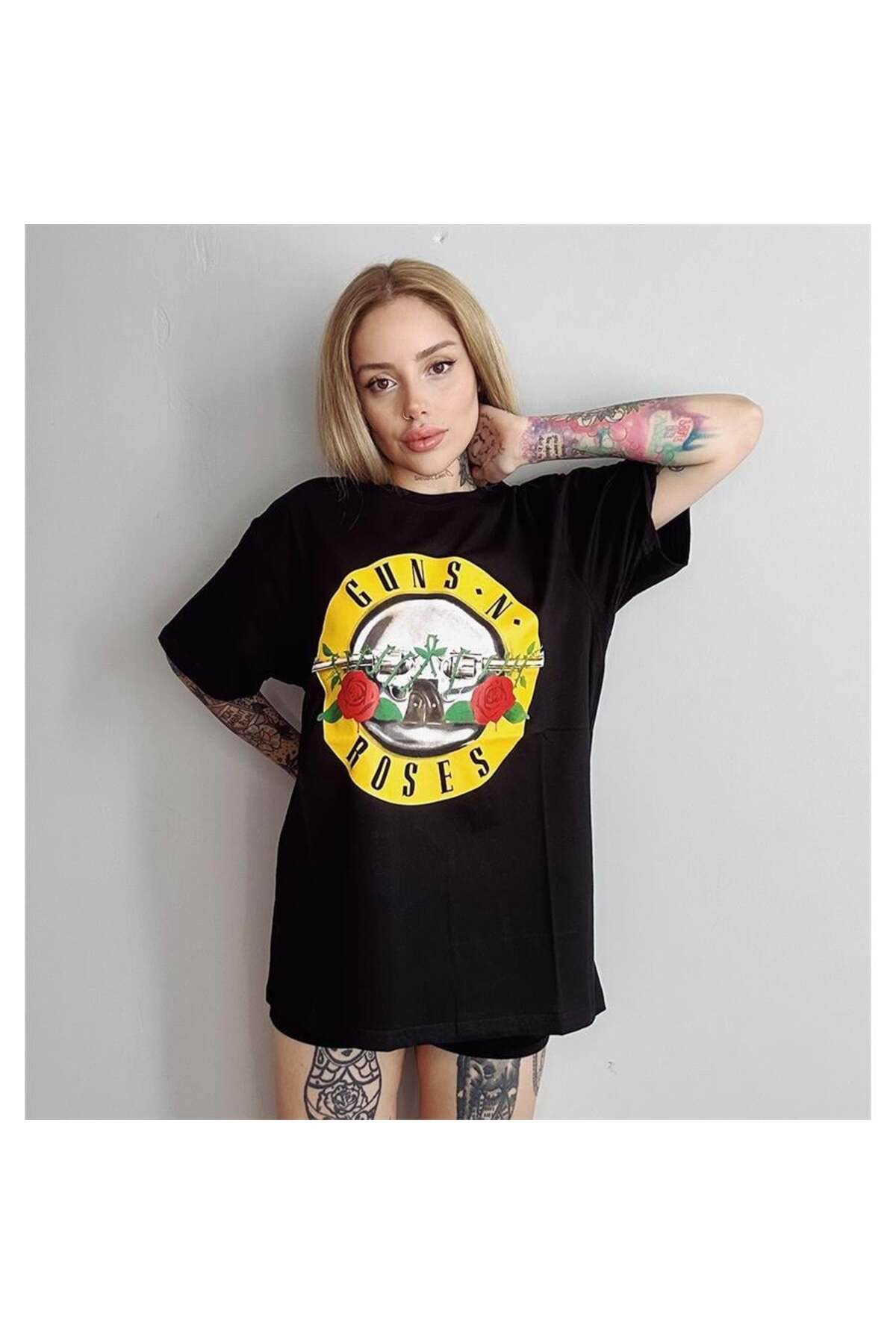 Guns N' Roses Logo Siyah Unisex T-Shirt