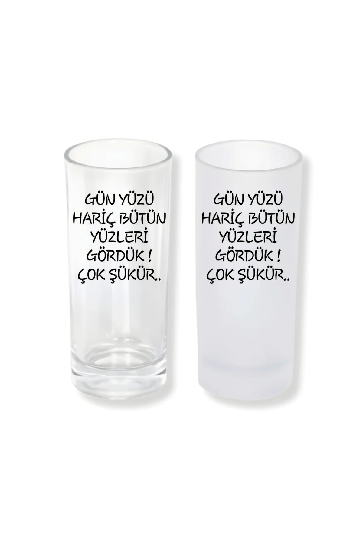 Günyüzü Buzlu / Buzsuz Seçenekli Rakı Bardağı – 1 Adet Şık Sunum 