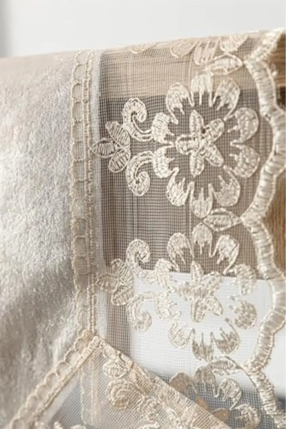 Güpürlü Kadife Runner - 1185222