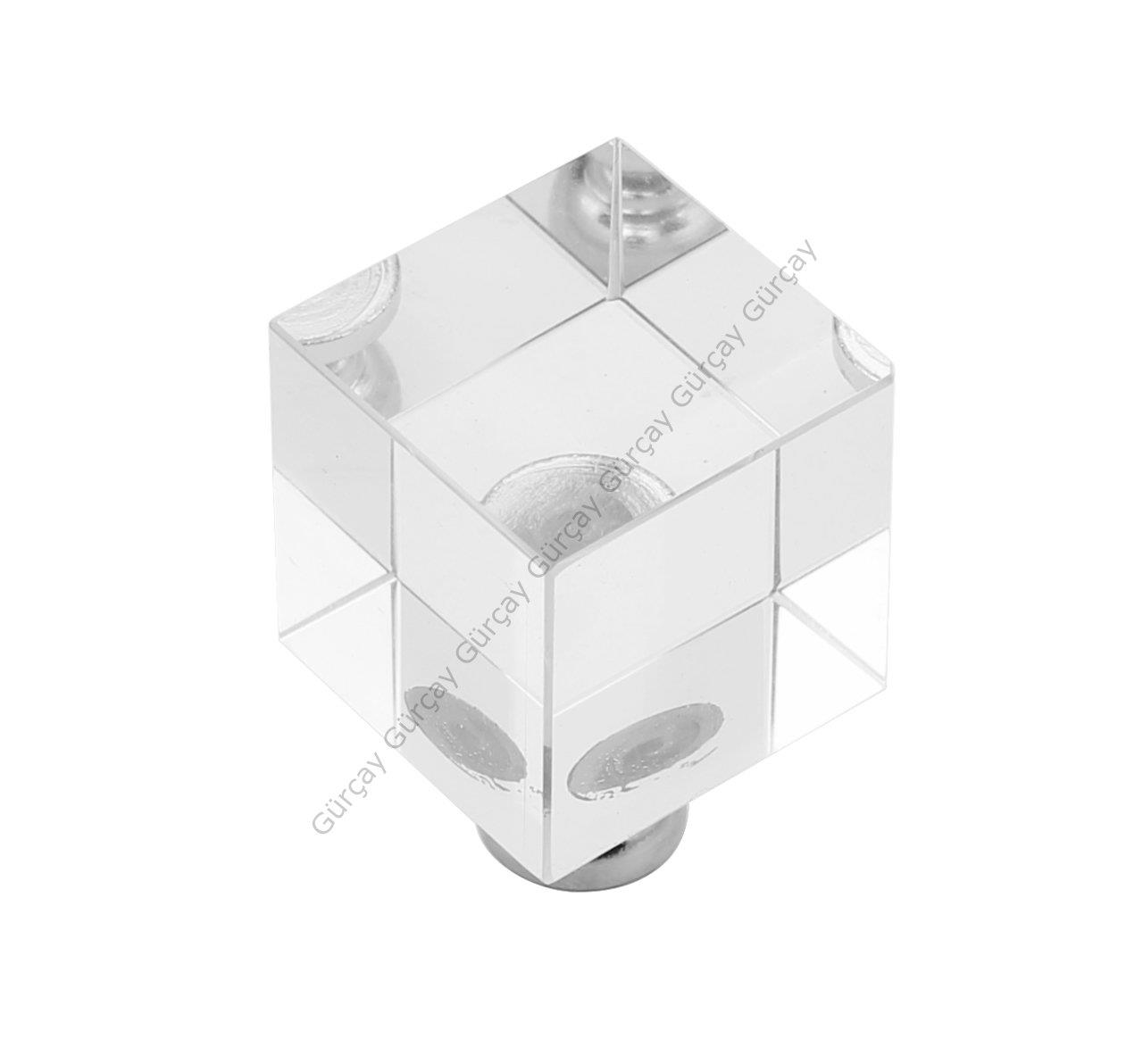 Gürcay Çekmece Kulpu Kristal Küp 20*20 Mm Seffaf (2 Adet) Gürcay Çekmece Kulpu Kristal Küp 20*20 Mm Seffaf (2 Adet)