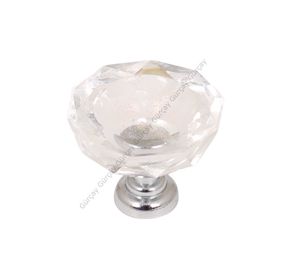 Gürçay Kristal Kulp Kadeh 30mm Şeffaf (2 Adet) Gürçay Kristal Kulp Kadeh 30mm Şeffaf (2 Adet)