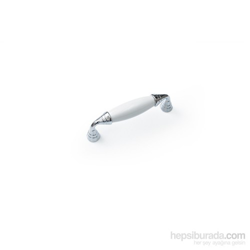 Gürçay Hırdavat Gürçay Sude Porselen Kulp Krom Düz 96Mm Gürçay Hırdavat Gürçay Sude Porselen Kulp Krom Düz 96Mm
