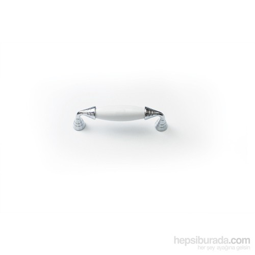 Gürçay Hırdavat Gürçay Sude Porselen Kulp Krom Düz 96Mm Gürçay Hırdavat Gürçay Sude Porselen Kulp Krom Düz 96Mm