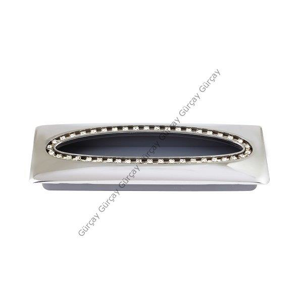 Gürçay Taşlı Gömme Kulp 96mm Krom (2 Adet) Gürçay Taşlı Gömme Kulp 96mm Krom (2 Adet)