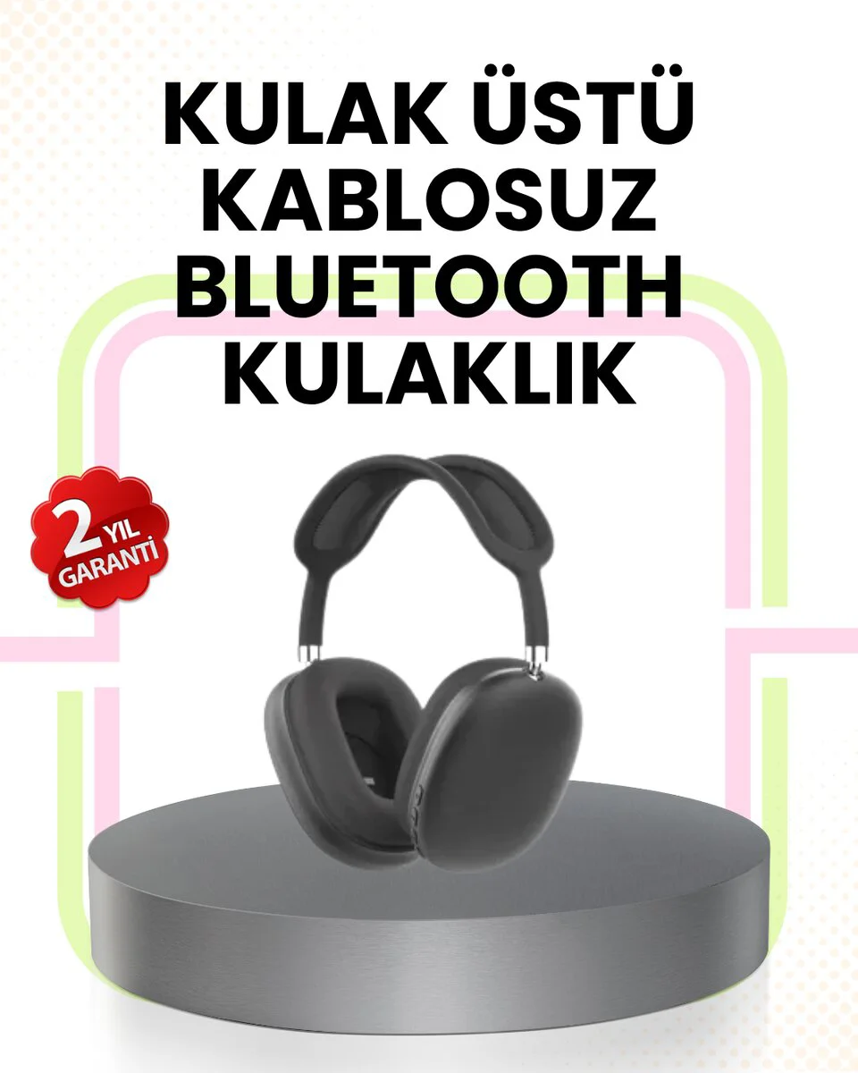 Gürültü Azaltmalı Bluetooth Kulaklık - 5 Saat Kesintisiz Müzik, Kablosuz Özgürlük
