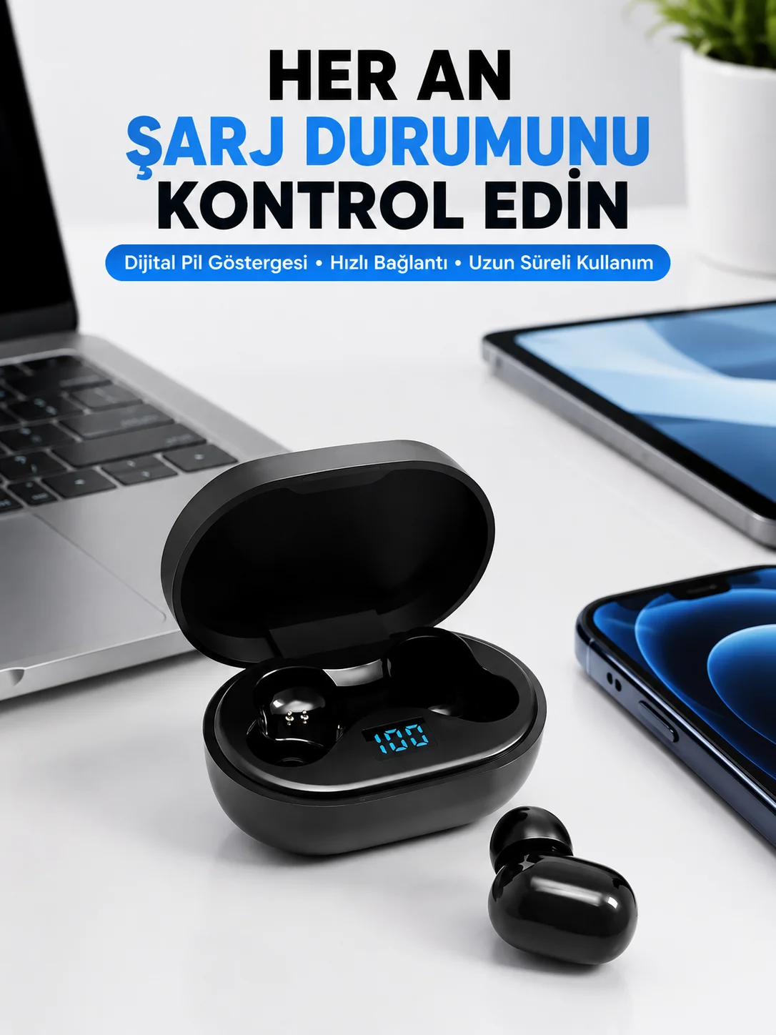 Gürültü Azaltmalı Mikrofonlu Bluetooth Kulaklık Yeni Nesil