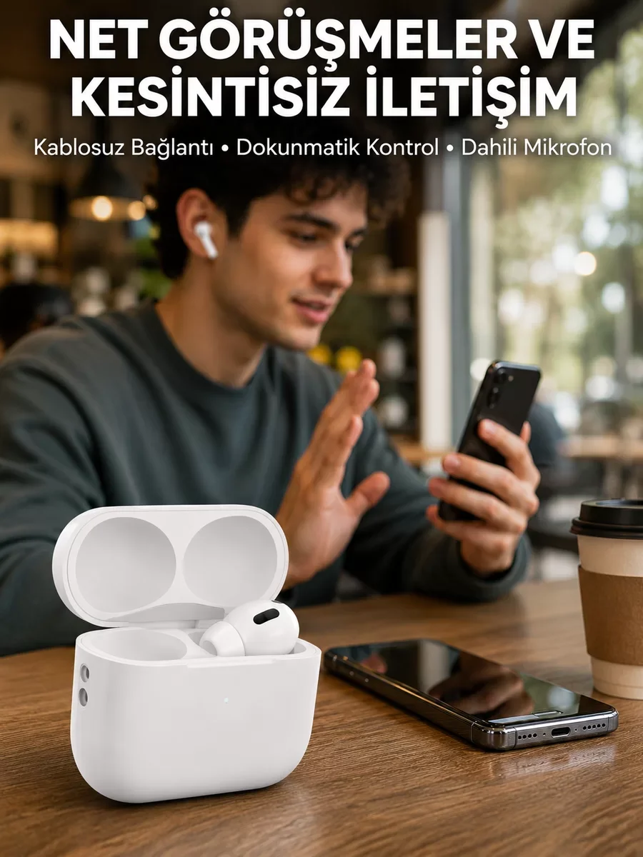 Gürültü Engelleme Teknolojili Bluetooth Kulaklık - Adaptif Ses ve 24 Saat Pil