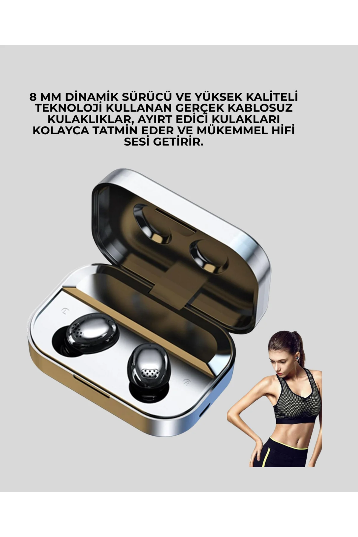 Gürültü Engelleyici Bluetooth Kulaklık – Akıllı Ekranlı, HiFi Ses