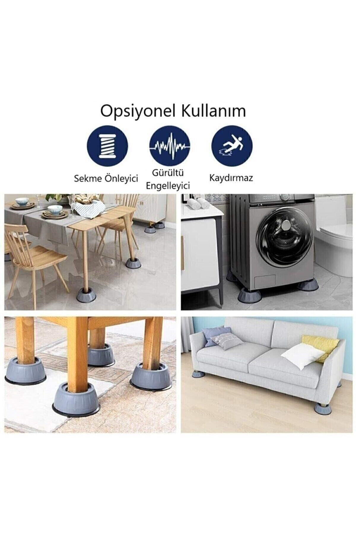 Gürültü Engelleyici Ve Kaymaz Titreşim Önleyici Kauçuk Ayak Pedle