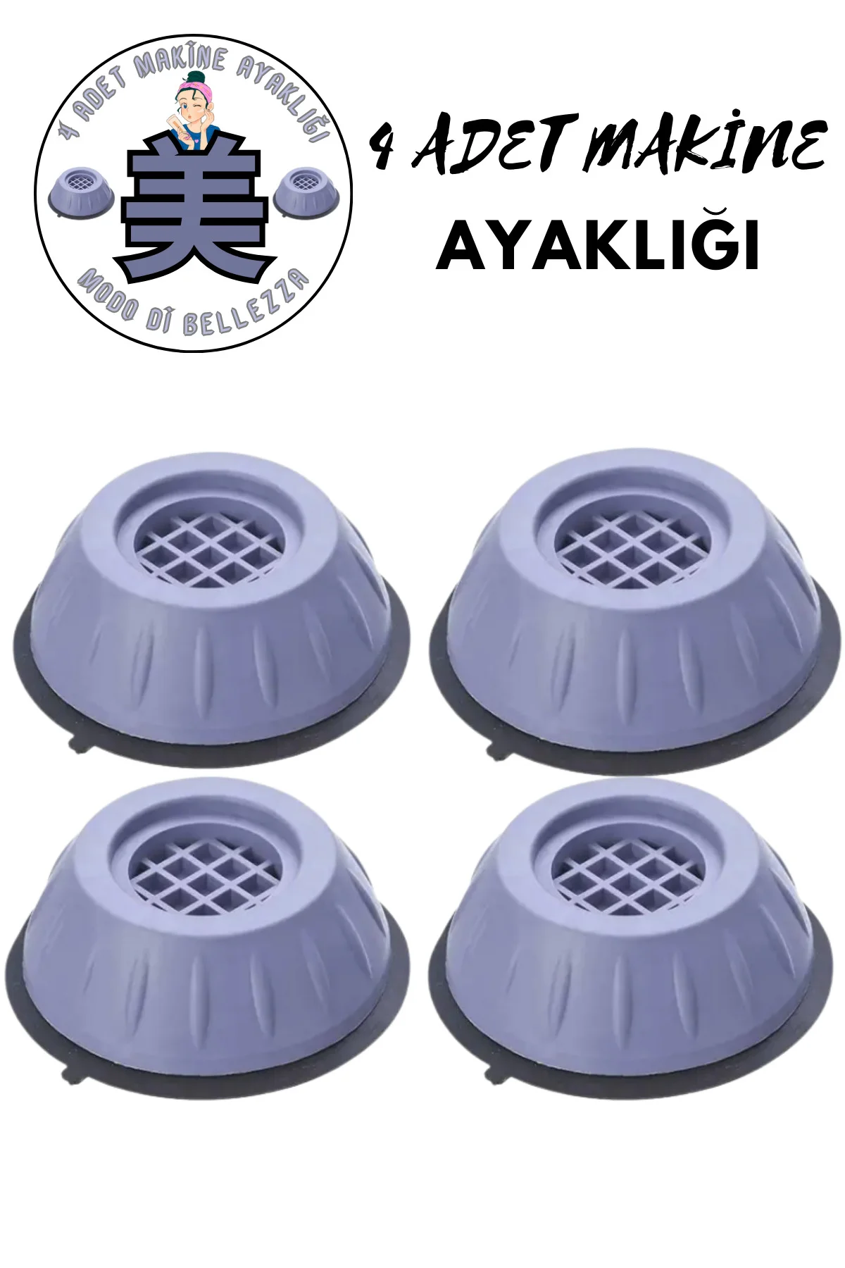 Gürültü Engelleyici Ve Kaymaz Titreşim Önleyici Kauçuk Ayak Pedle