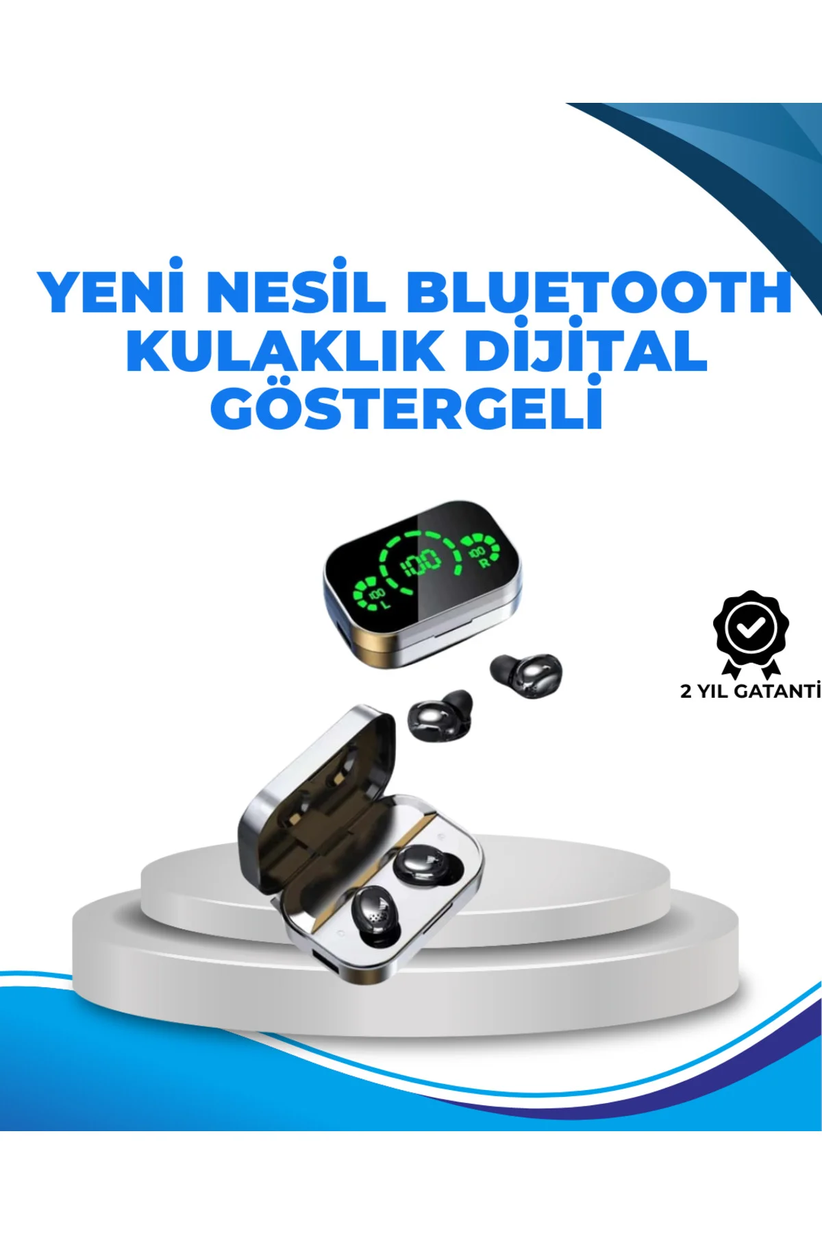 Gürültü Engelleyici Bluetooth Kulaklık – Akıllı Ekranlı Hifi Ses Kalitesi