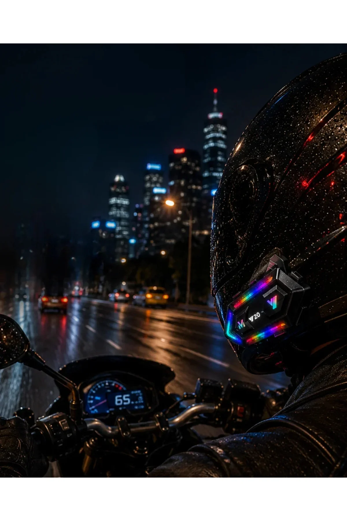 Gürültü Engelleyici Motosiklet Kask Intercom Uzun Pil Ömürlü Tasarım