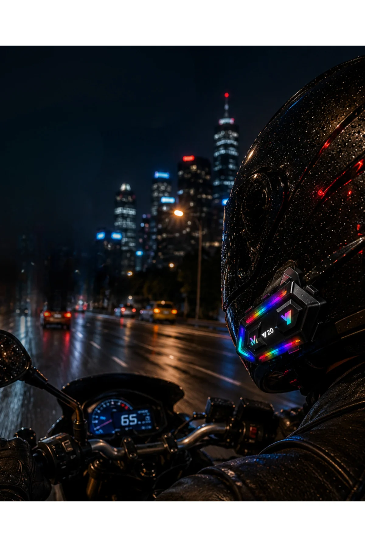Gürültü Engelleyici Motosiklet Kask Intercom Uzun Pil Ömürlü Tasa