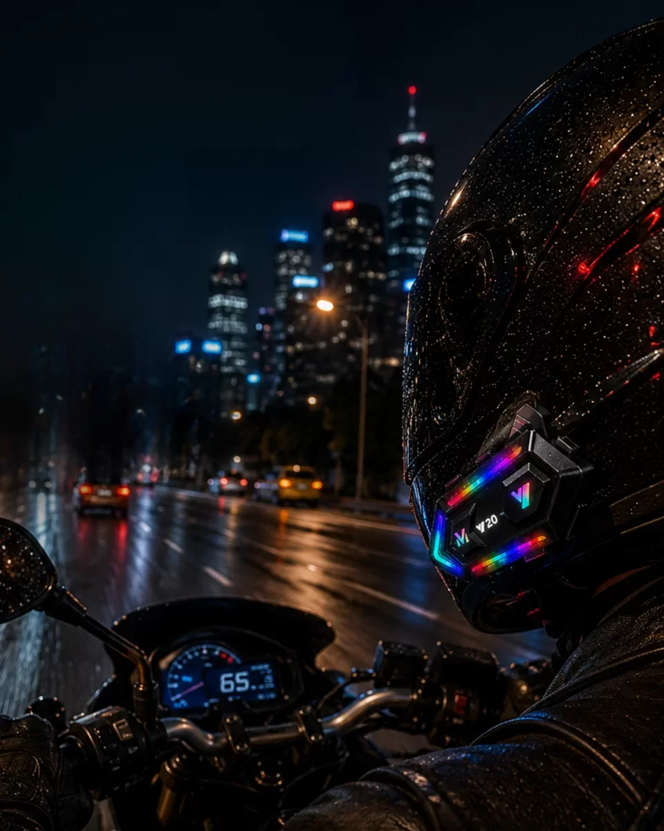 Gürültü Engelleyici Motosiklet Kask Intercom - BT5.3 Bluetooth Kulaklık ve 25 Saat Pil Ömrü