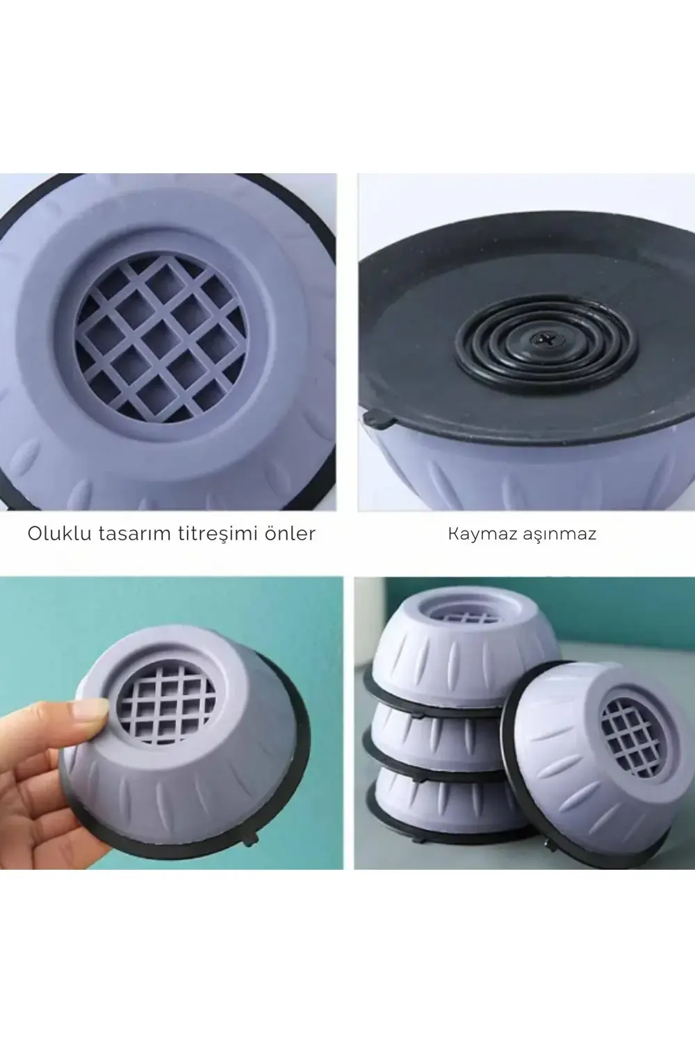 Gürültü Engelleyici Ve Kaymaz Titreşim Önleyici Kauçuk Ayak Pedle