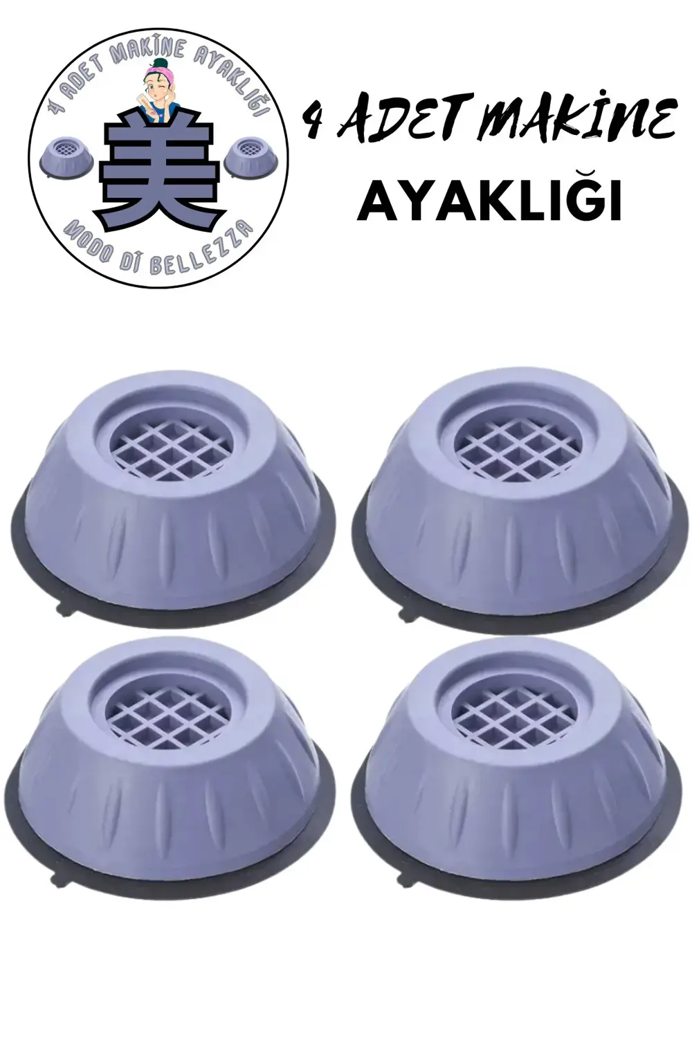 Gürültü Engelleyici Ve Kaymaz Titreşim Önleyici Kauçuk Ayak Pedle