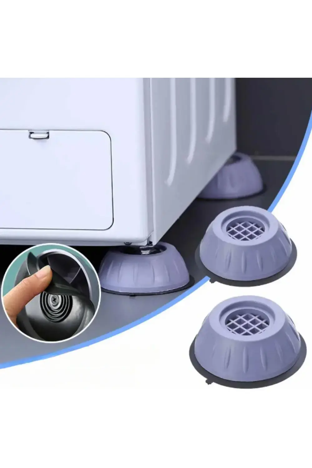 Gürültü Engelleyici Ve Kaymaz Titreşim Önleyici Kauçuk Ayak Pedle