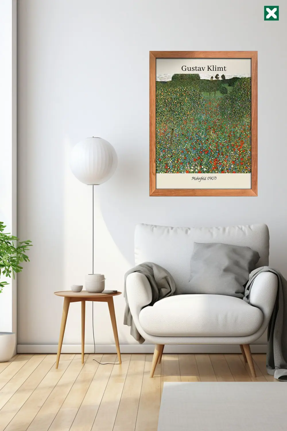 Gustav Klimt 3'lü Set, Çerçeve Görünümlü Modern Mdf Tablo ,