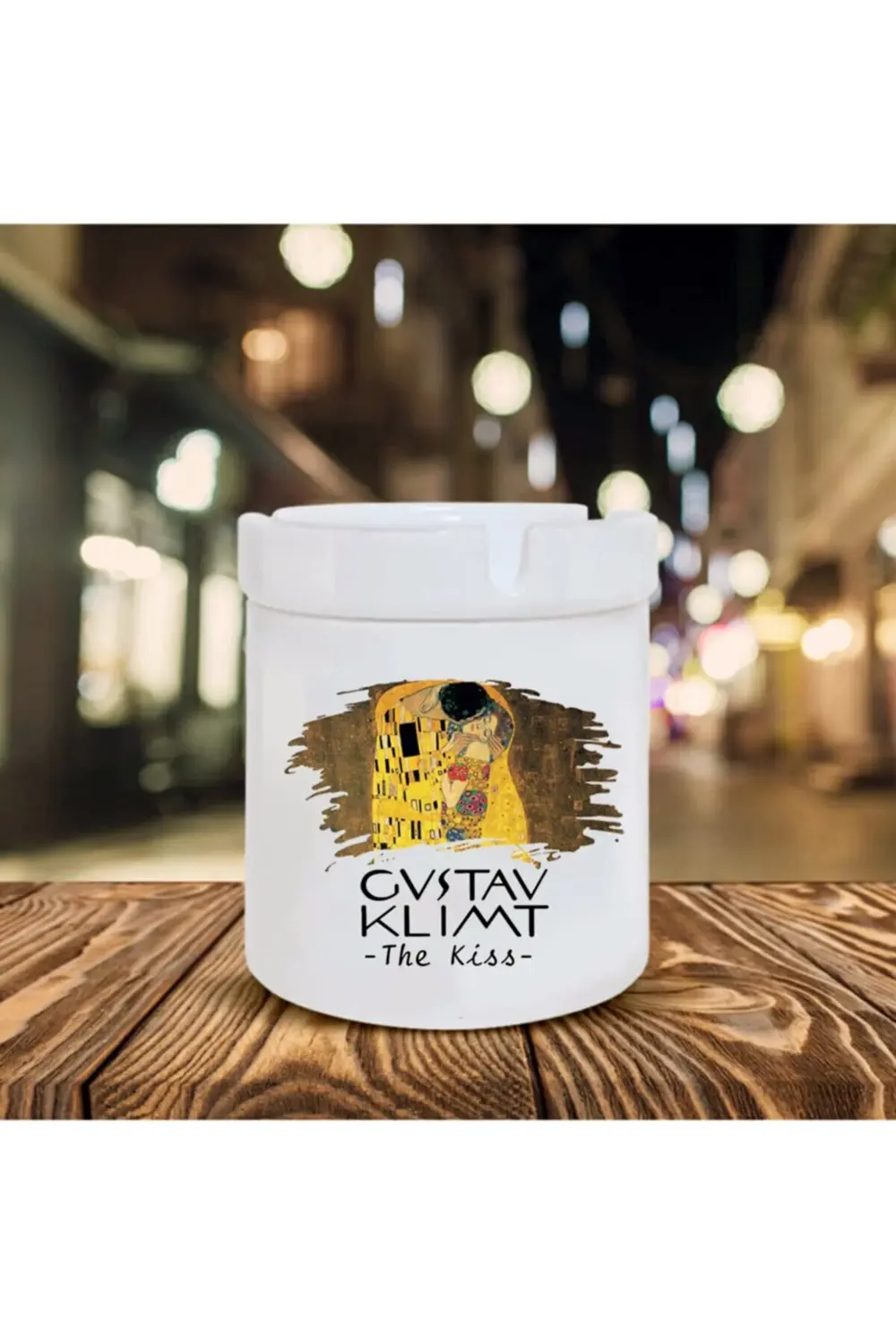 Gustav Klimt Baskılı Seramik Küllük