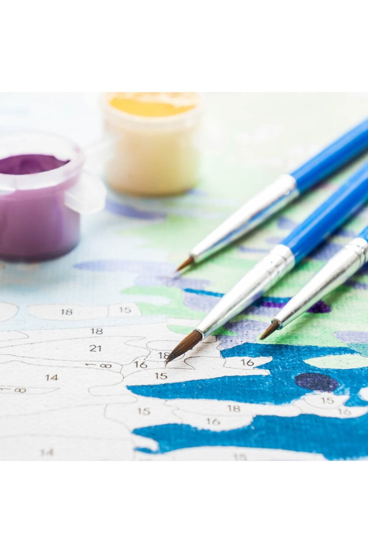 İ Am Art Gustav Klimt İki Eser Kasnakli Sayilarla Boyama Seti