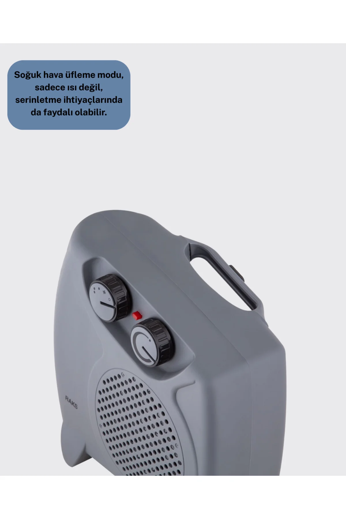 Güvenli Elektrikli Fanlı Isıtıcı Termostatlı Hızlı Isıtma