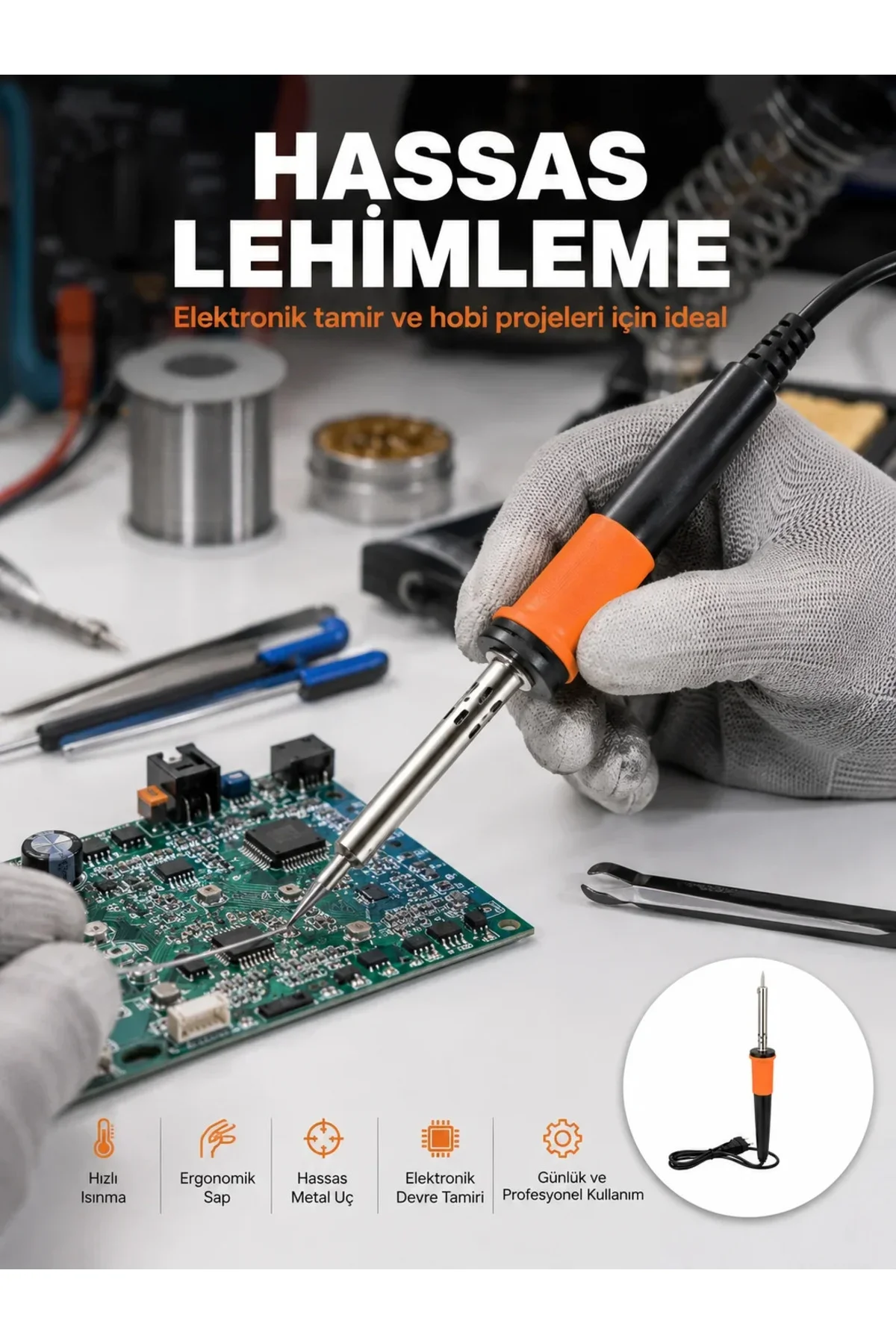 Güvenli Kullanım Sağlayan Isı Yalıtımlı Lehimleme Kale Güvenli Kullanım Sağlayan Isı Yalıtımlı Lehimleme Kale